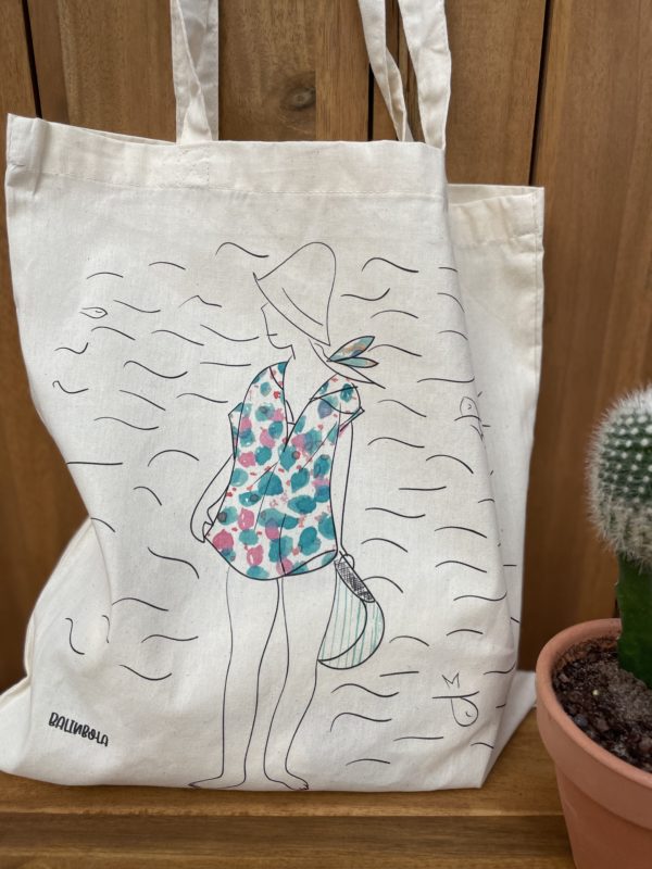 tote bag camisa gorrito paseo mar peces