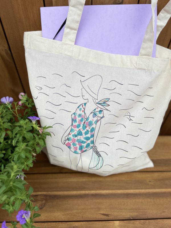 tote bag camisa gorrito paseo mar peces